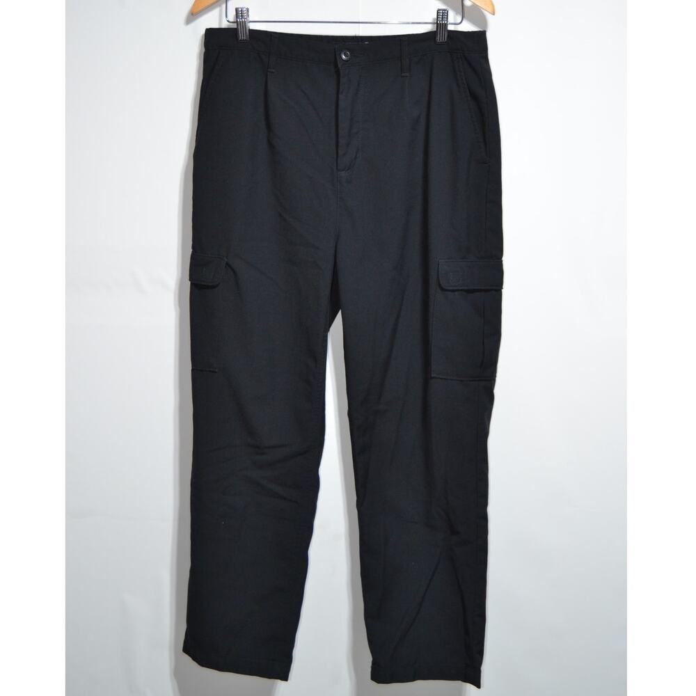 Vans Fatigue Loose Tapered Black Cargo Pants Size Large